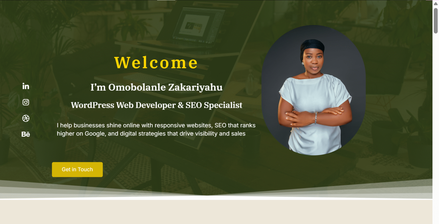 Omobolanle |Affordable website designer in Nigeria Affordable website designer in Oshogbo Nigeria work sample